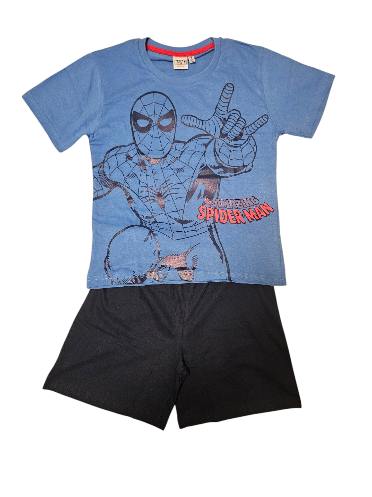 Kurzer Spiderman-Pyjama