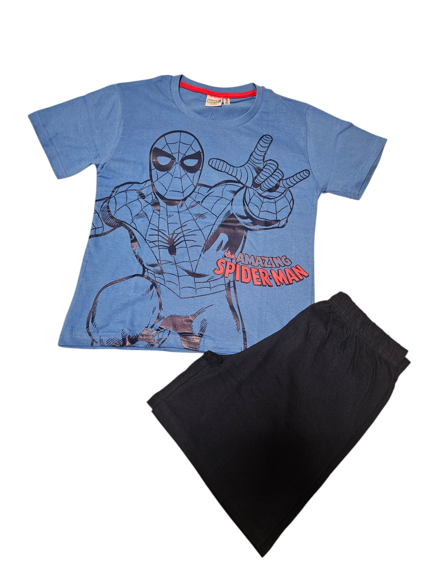 Kurzer Spiderman-Pyjama