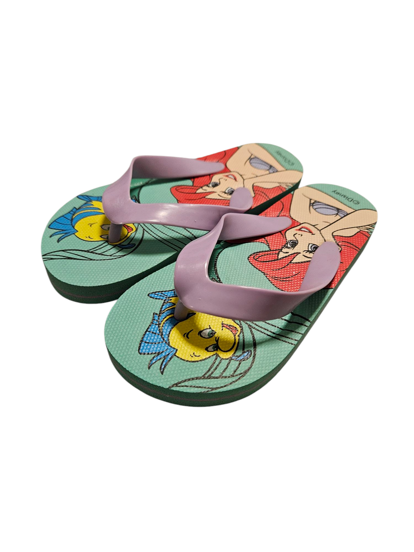 Süsse Badeschlappen mit Arielle Motiv