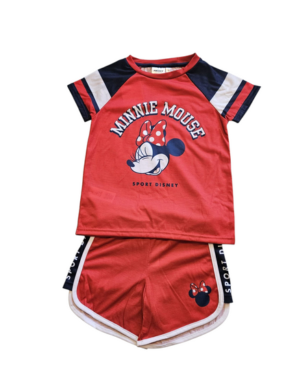 T Shirt + kurze Hosen] mit der Figuren von Minnie Mouse bedruckt