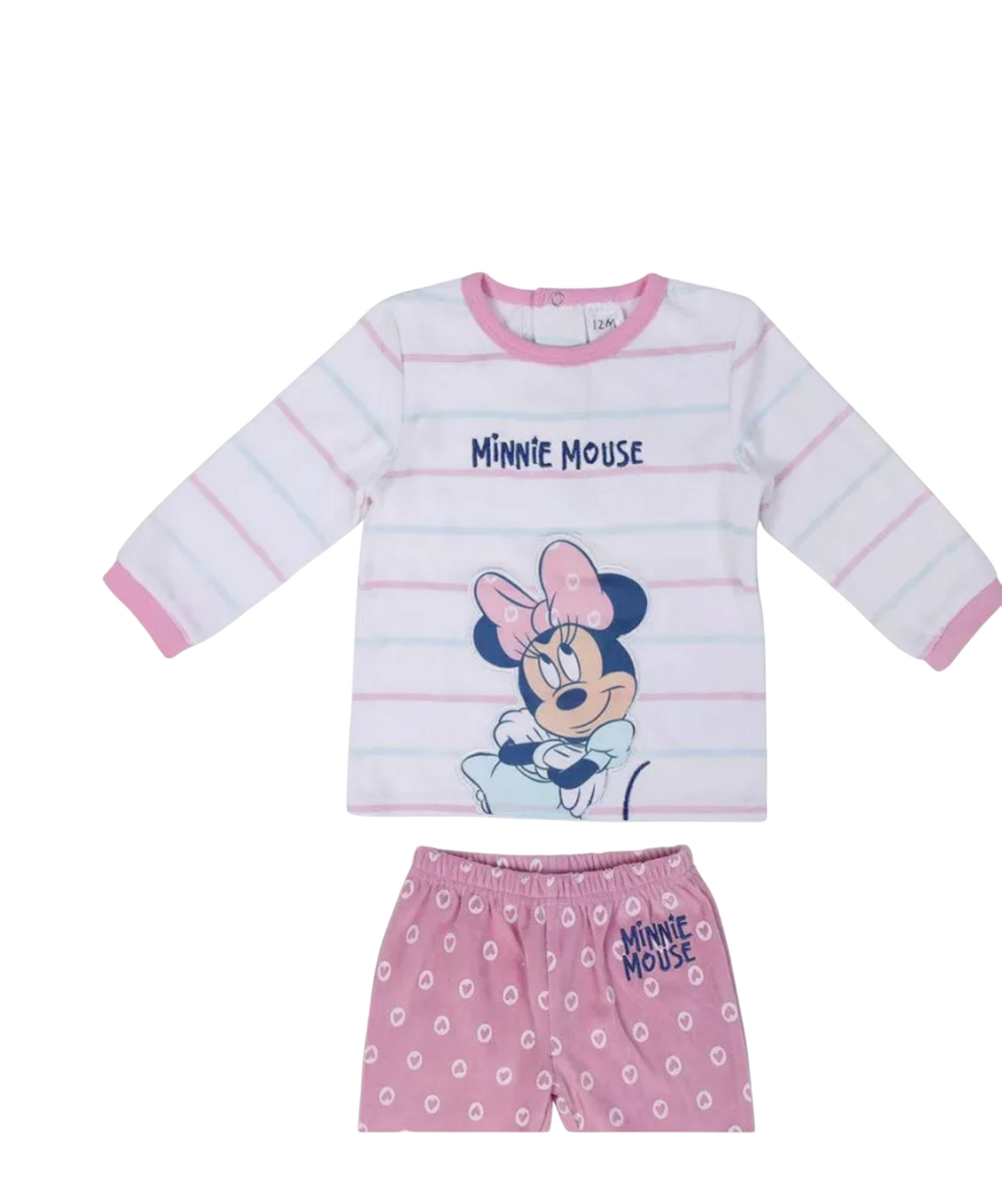 Ensemble deux pièces bébé rose Disney Minnie Mouse