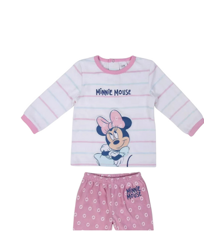Ensemble deux pièces bébé rose Disney Minnie Mouse